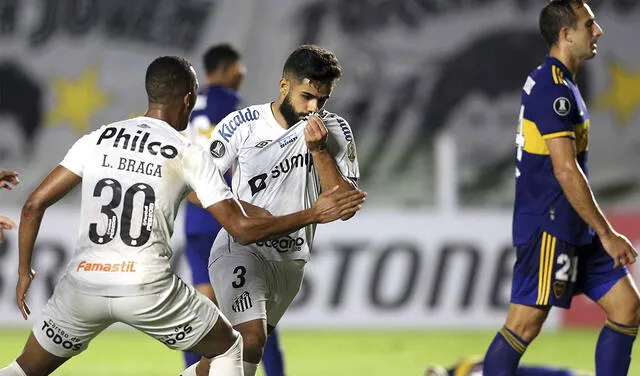 Boca Juniors perdió 1-0 con Santos y se complica en la Copa Libertadores