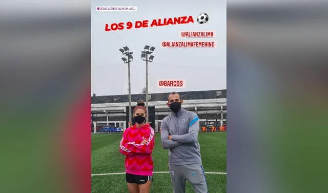 Adriana Lúcar y Hernán Barcos son los actuales goleadores de Alianza Lima. Foto: Instagram/Adriana Lúcar