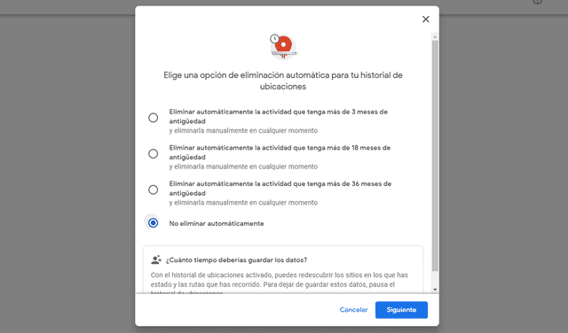 Cómo eliminar de forma automática el historial de ubicaciones de Google Maps. Foto: La República Cómo eliminar de forma automática el historial de ubicaciones de Google Maps. Foto: La República