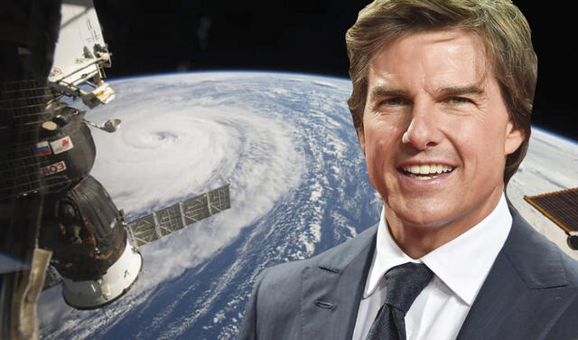 Tom Cruise y Elon Musk, fundador de Space X, se unieron para esta hazaña  - Foto: EFE/NASA/Composición