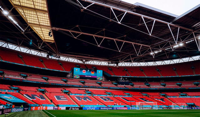 El estadio Wembley de Londres será sede de este encuentro por octavos de final. Foto: DFB_Team/Twitter