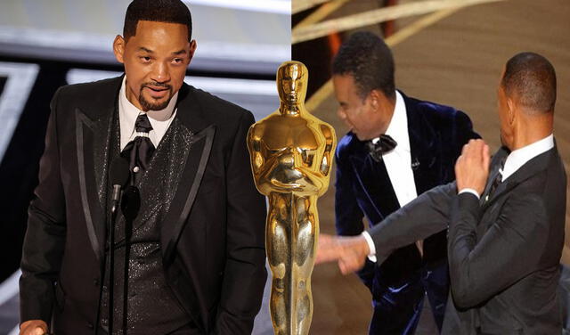 Will Smith golpeando a Chris Rock en los Oscar 2022. El momento se viralizó en internet. Foto: composición/TNT/ABC