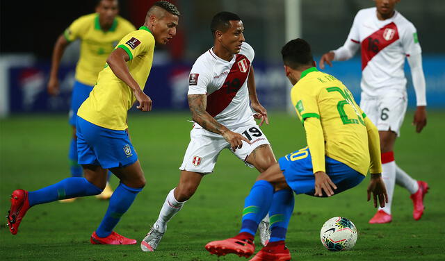 Perú perdió 4-2 ante Brasil en las Eliminatorias a Qatar 2022. Foto: AFP