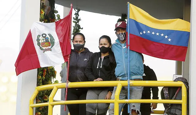 venezolanos en peru megaplaza