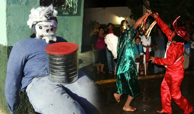 “El Chenu”, nombre que se le da al muñeco que se quema en Veracruz. Foto: composición LR/ México desconocido