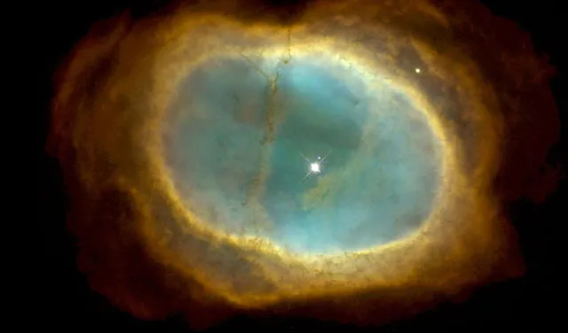 El Hubble captó la nebulosa del Anillo del Sur, pero el Web lo ha hecho con una profundidad mucho mayor. Foto: NASA / ESA
