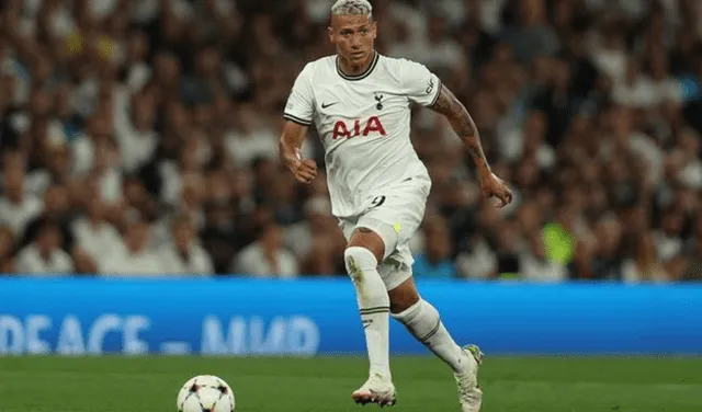 El delantero brasileño Richarlison juega actualmente en el Tottenham de Inglaterra