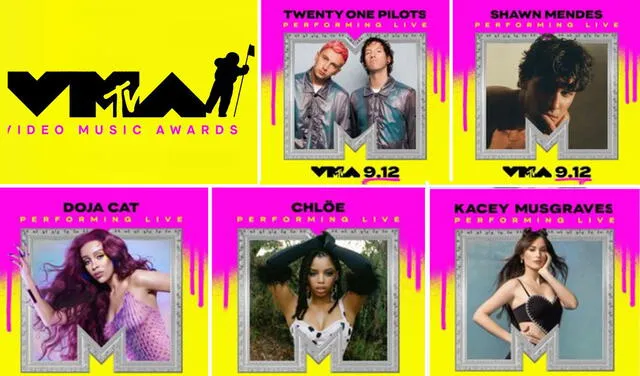 Los MTV Video Music Awards se transmitirán en vivo desde el canal de MTV. Foto: MTV VMAs / Instagram