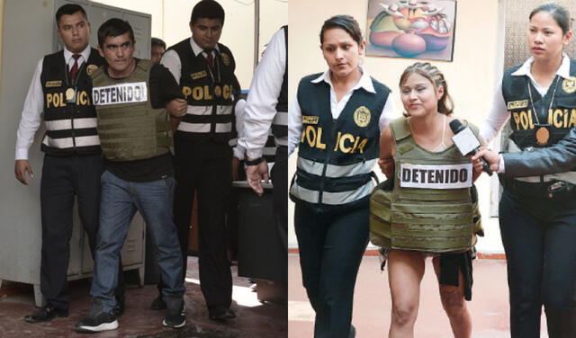  Shirley Silva y Francisco Alhuay fueron detenidos. Foto: composición LR/El Popular    