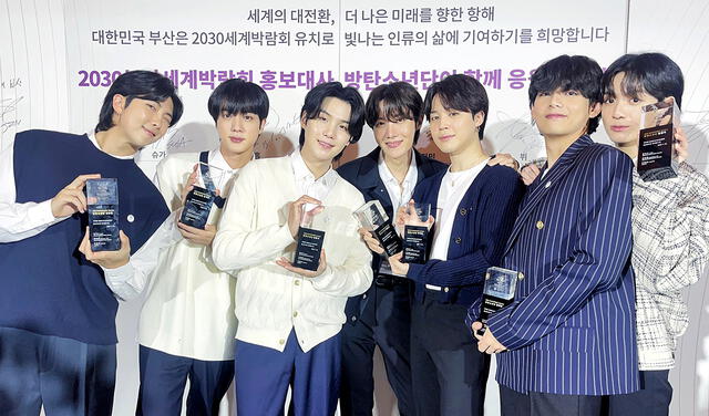 BTS: el grupo se une a Lee Jun Jae como embajadores honorarios de la postulación de Busan. Foto: composición LR/BIGHIT/EXPO 2030 Busan