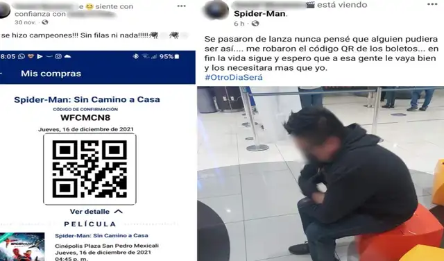 Ambas publicaciones se volvieron virales en Facebook y miles de usuarios están reaccionando con 'me divierte'. Foto: capturas de Facebook.
