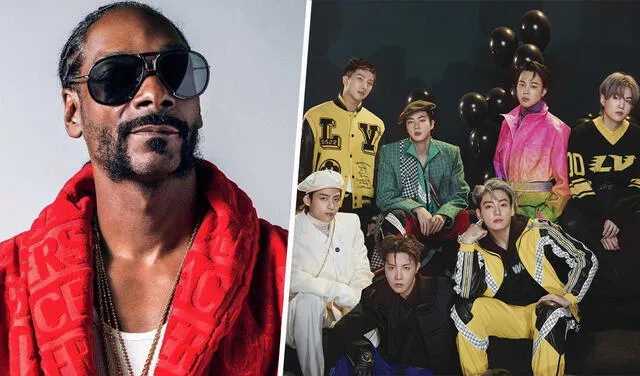 Snoop Dogg, autor de "Lay Low", "Ain't no fun" y más, planea tema con BTS. Foto: composición/BIGHIT