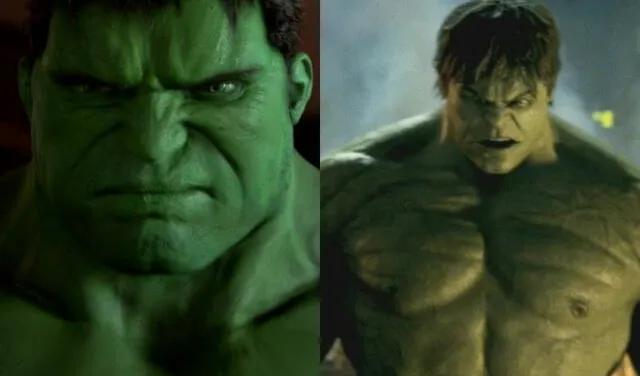 Hulk de Eric Bana y de Edward Norton