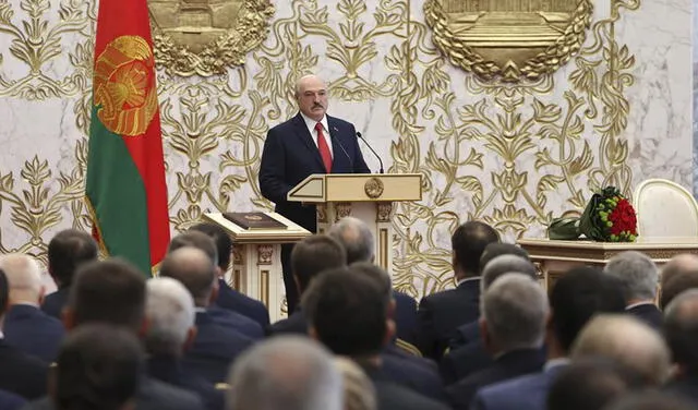 Lukashenko juramentó para un sexto mandato presidencial en Bielorrusia, pese a las protestas