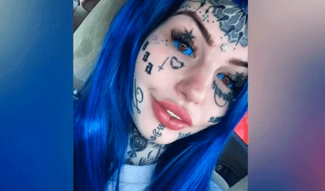 Mujer se tatuó los ojos de colores y ahora está a punto de quedarse ciega: “Fue traumático”