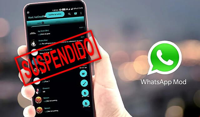 Los que usan MODs de WhatsApp terminan con su cuenta suspendida. Foto: AndroidPhoria