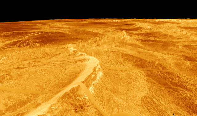 Superficie artística de Venus. En 1978, la NASA pudo haber detectado fosfina sin advertirlo | Foto: Flickr, Banco de Imágenes Geológicas
