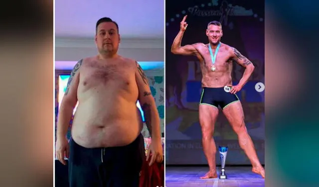 La radical transformación de un hombre que perdió 100 kg en 3 años tras una pregunta de su hijo