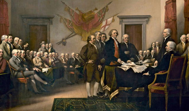 El Congreso Continental adoptó la Declaración de Independencia un 4 de julio de 1776. Foto: dominio público