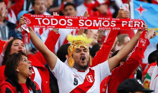 Hincha peruano en mundial Rusia 2018. Foto: Andina