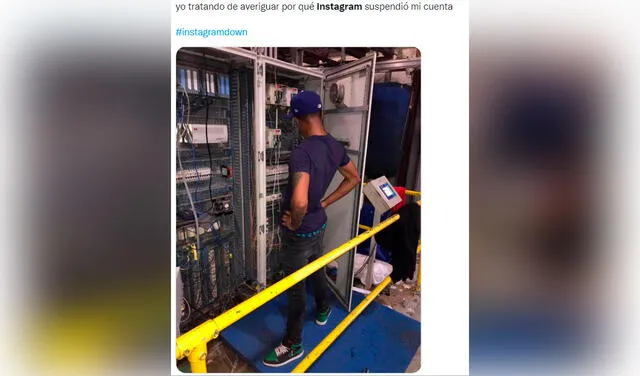 Diviértete con los mejores memes tras la caída de Instagram. Foto: captura de Twitter