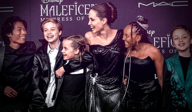 Angelina Jolie pasa la cuarentena con sus seis hijos.