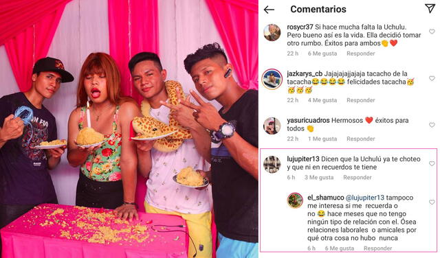 19.8.2021 | Post de El Shamuco para celebrar el cumpleaños de La Tacacha. Foto: captura El Shamuco / Instagram