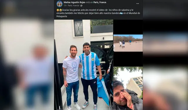 Facebook viral: argentino viaja a Francia, va a la casa de Lionel Messi en bicicleta y logra conocerlo