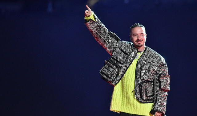 J Balvin se convierte en el cantante con más videos de un billón de vistas. Foto: AFP.