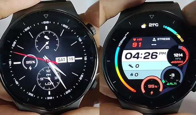 El Huawei Watch GT 2 Pro te permite escoger el modelo de pantalla que desees. Foto: Juan José López / La República