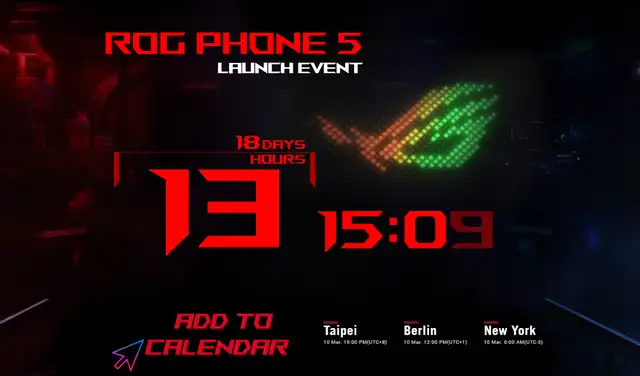 La página web de la compañía muestra la cuenta regresiva para el lanzamiento del ROG Phone 5. Foto: ROG La página web de la compañía muestra la cuenta regresiva para el lanzamiento del ROG Phone 5. Foto: ROG