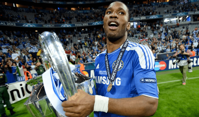 Didier Drogba consiguió una UEFA Champions League con el Chelsea de Inglaterra.