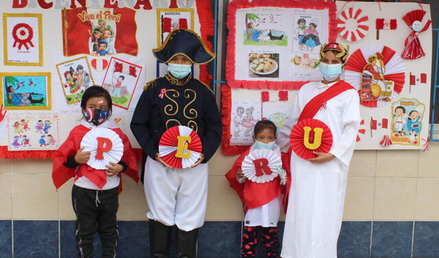 Niños hospitalizados rinden homenaje al Perú con actividades del Bicentenario. Foto: EsSalud