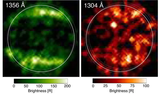 Primeras imágenes ultravioleta de Ganímedes mostraron auroras similares a las de la Tierra. Foto: NASA/ ESA