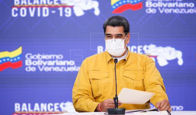 Este domingo 11 el presidente venezolano, Nicolás Maduro, ofreció una conferencia de prensa en Caracas. Foto: EFE