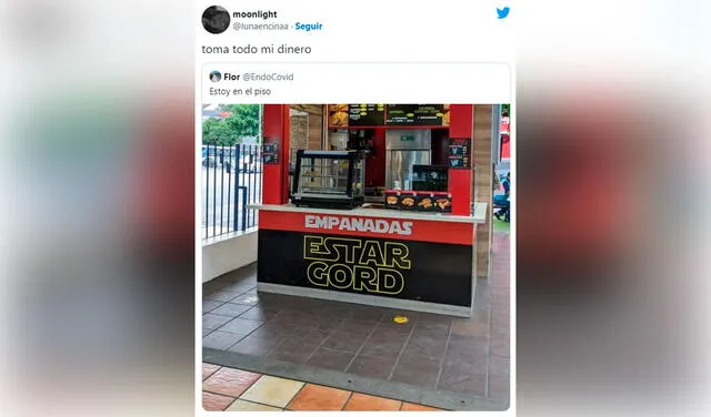 Twitter viral: tienda de empanadas se vuelve viral por su curioso nombre inspirado en Star Wars: Estar Gord