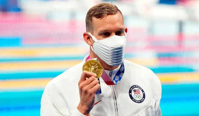 Logró nuevo récord olímpico (47.02 segundos). Su primera presea olímpica individual. Su segundo metal en Tokio 2020. Y la cuarta presea dorada en su carrera en JJ. OO. Foto: EFE