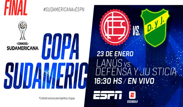 Lanús vs. Defensa y Justicia por ESPN EN VIVO. Foto: ESPNArgentina/Twitter