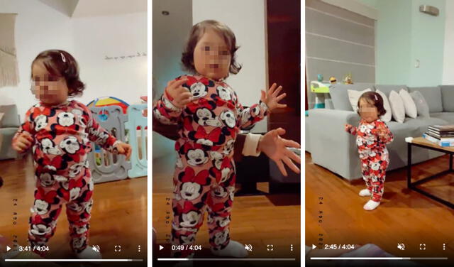 Instagram: Korina Rivadeneira se emociona al registrar los primeros pasos de su hija