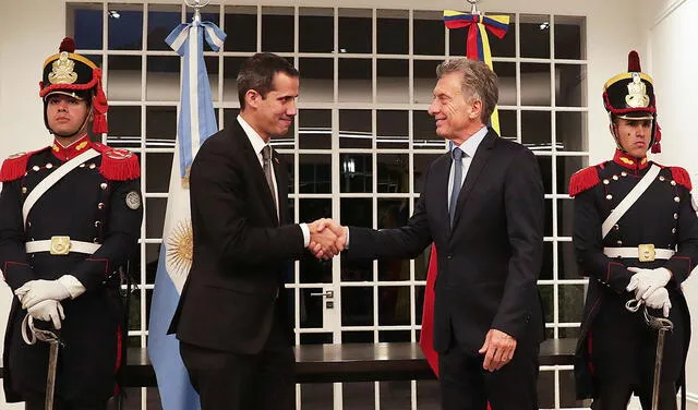 Guaidó y Macri establecieron en su momento una coordinación entre Venezuela y Argentina que se quebró con la llegada de Fernández al poder. Foto: AFP