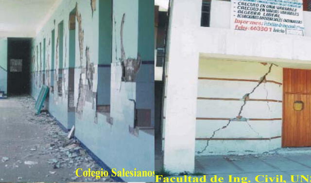 Daños en Arequipa tras terremoto del 2001. Foto: IGP