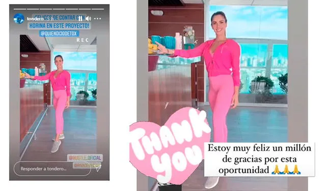 21.2.2021 | Post de Korina Rivadeneira respondiendo al anuncio de Tondero. Foto: Korina Rivadeneira / Instagram