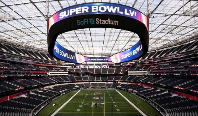 El SoFi Stadium albergará el evento deportivo más esperado del primer trimestre de 2022, el Super Bowl. Foto: Efe