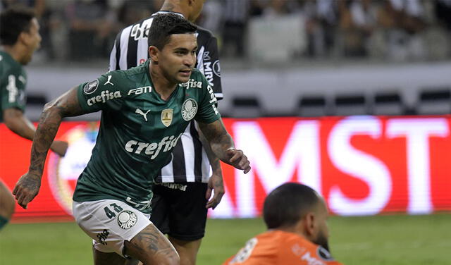 Dudu anotó el único gol de Palmeiras en la serie con Atlético Mineiro. Foto: AFP