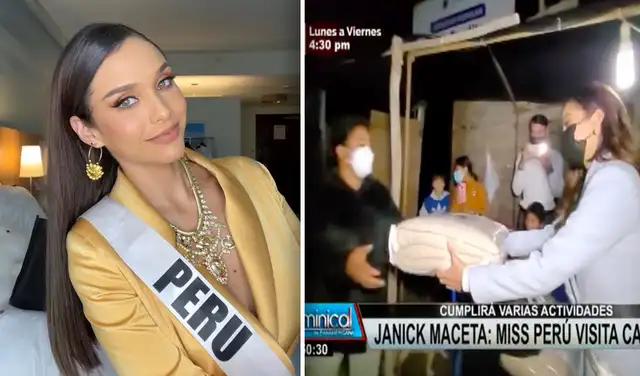 Janick Maceta llevó donaciones a personas necesitadas de un asentamiento humano de Cañete
