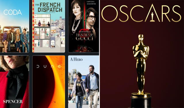 Los premios Oscar 2022 se llevarán a cabo el próximo mes de marzo. Foto: composición/La República