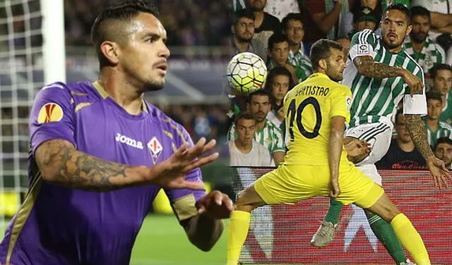 Juan Manuel Vargas jugó en Fiorentina por seis temporadas y una en el Real Betis. | Fotos: Fiorentina/Real Betis