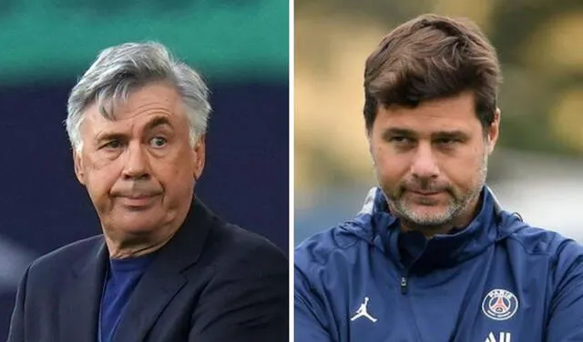 Ancelotti y Pochettino tienen a sus equipos en los primeros lugares de sus ligas. Foto: Composición LR/Real Madrid/PSG.