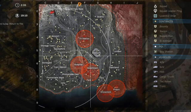 COD Warzone mapa