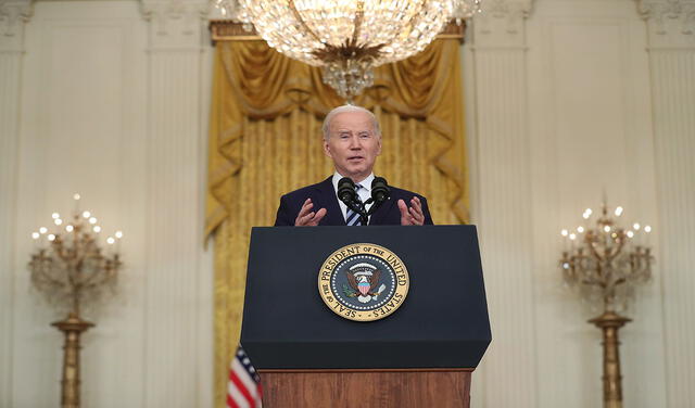 Joe Biden en su mensaje a la nación. Foto: EFE